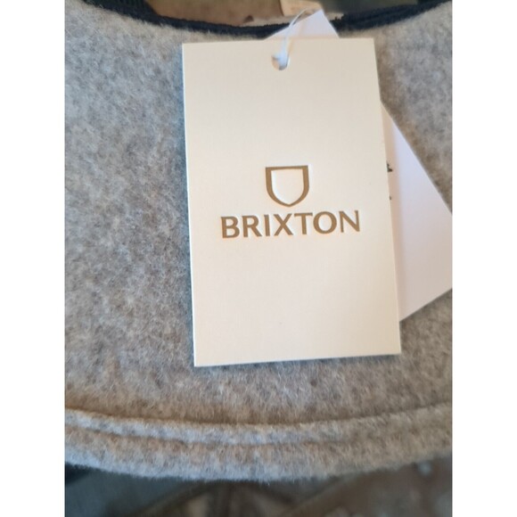 NWT Brixton Hat Tillys Womens Emma Wool Felt Fedora Hat Light Gray OS One Size main image 6